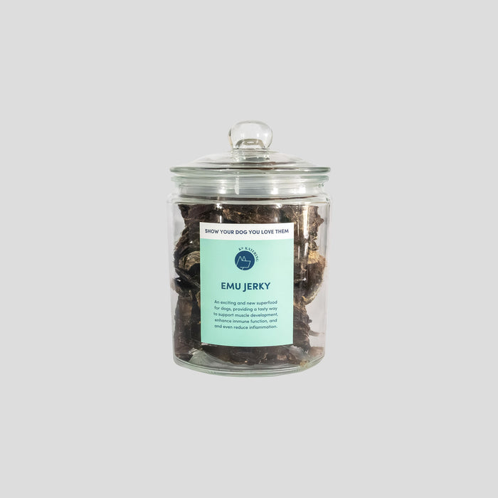 Emu Jerky Jar